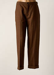 Pantalon droit marron LEON & HARPER pour femme seconde vue