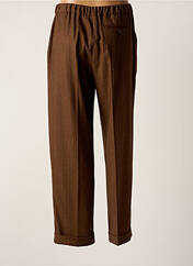 Pantalon droit marron LEON & HARPER pour femme seconde vue