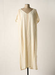 Robe longue beige LOUIZON pour femme seconde vue