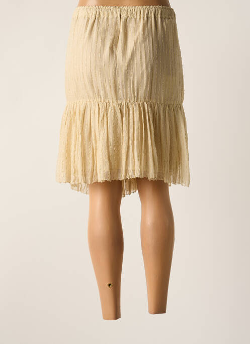 Jupe mi-longue beige LEON & HARPER pour femme