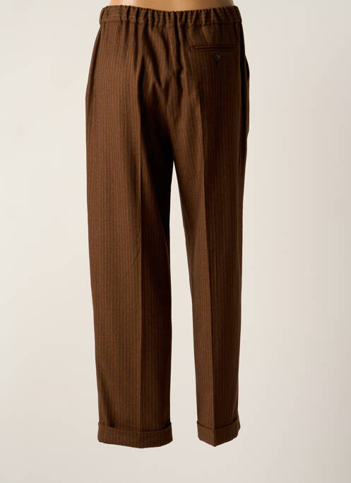 Pantalon droit marron LEON & HARPER femme