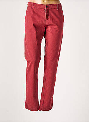 Pantalon chino rouge BELLEROSE femme