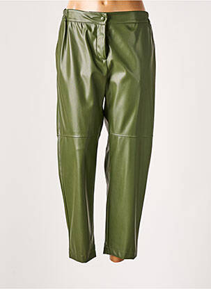 Pantalon droit vert OTTOD'AME pour femme
