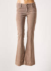 Pantalon flare marron ACQUAVERDE pour femme seconde vue