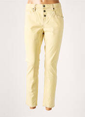 Pantalon slim jaune SCHOOL RAG pour femme seconde vue