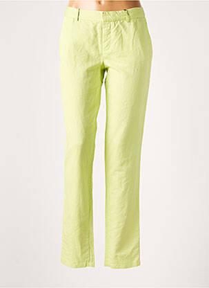 Pantalon slim vert LEON & HARPER pour femme