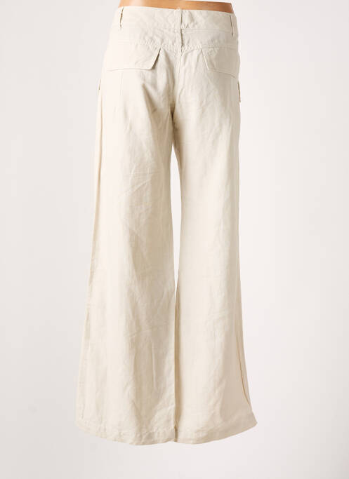 Pantalon droit beige IKKS pour femme