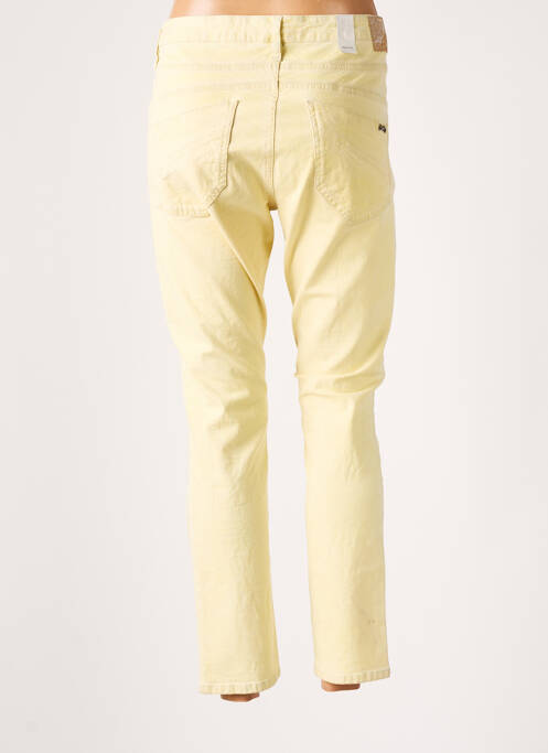 Pantalon slim jaune SCHOOL RAG femme