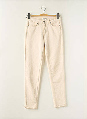 Pantalon slim beige FIVE femme
