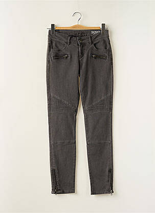 Jeans skinny gris SCHOOL RAG femme