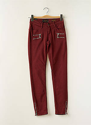 Jeans skinny rouge SCHOOL RAG femme