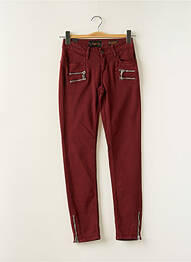 Jeans skinny rouge SCHOOL RAG femme