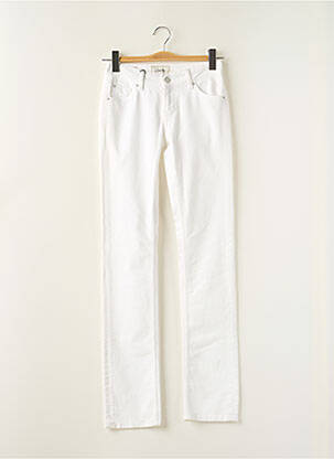 Jeans coupe droite blanc SCHOOL RAG femme