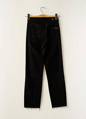 Jeans coupe droite noir 7 FOR ALL MANKIND femme