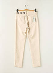 Pantalon slim beige FIVE pour femme seconde vue