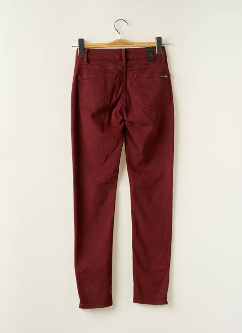 Jeans skinny rouge SCHOOL RAG pour femme