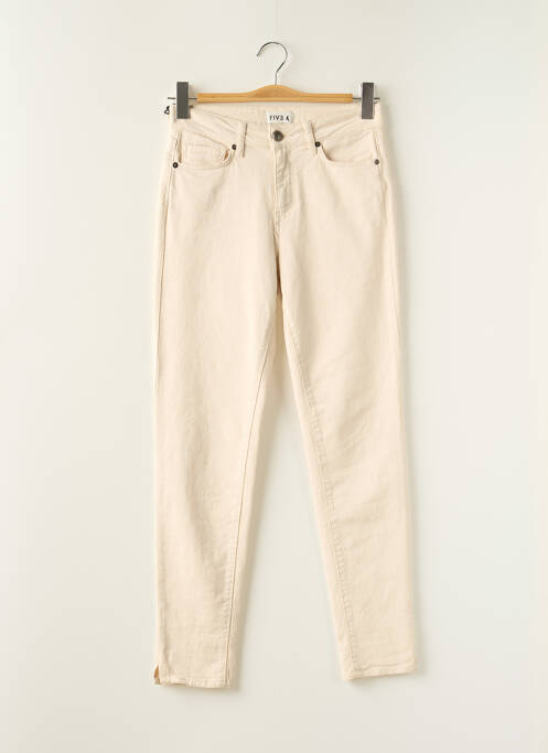 Pantalon slim beige FIVE pour femme