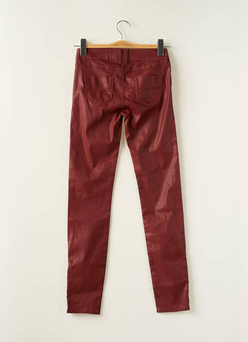 Pantalon slim rouge SCHOOL RAG pour femme