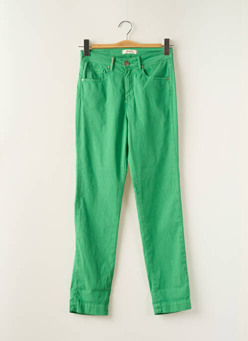 Pantalon slim vert ISLOW pour femme
