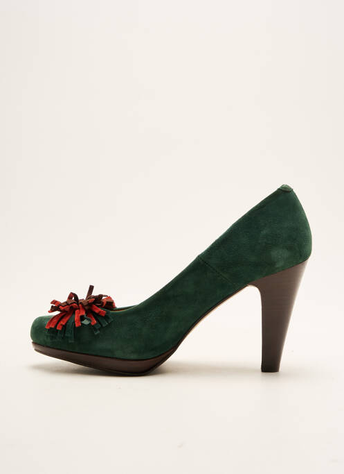 Escarpins bout pointu talon de 7 à 9cm vert COULEUR POURPRE femme