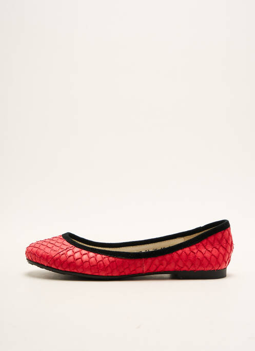 Ballerines rouge COULEUR POURPRE pour femme