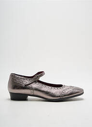 Ballerines matière lisse talon plat jusqu'à 3cm gris PONS QUINTANA femme