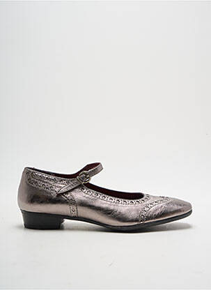 Ballerines matière lisse talon plat jusqu'à 3cm gris PONS QUINTANA femme