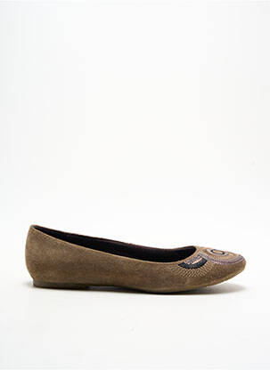 Ballerines bout rond talon plat jusqu'à 3cm marron SANS INTERDIT femme