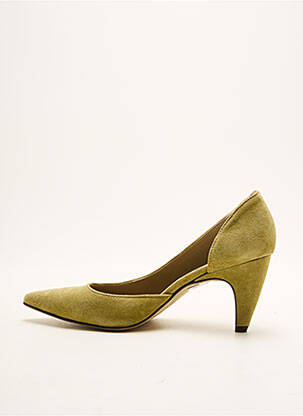 Escarpins nubuck talon de 4 à 6cm vert NOE femme