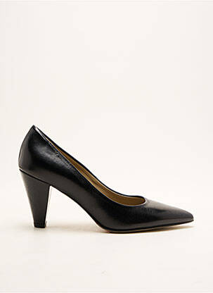 Escarpins tissage satiné talon de 4 à 6cm noir NOE femme
