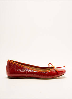 Ballerines talon plat jusqu'à 3cm rouge MELINE femme