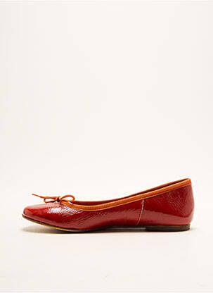Ballerines talon plat jusqu'à 3cm rouge MELINE femme