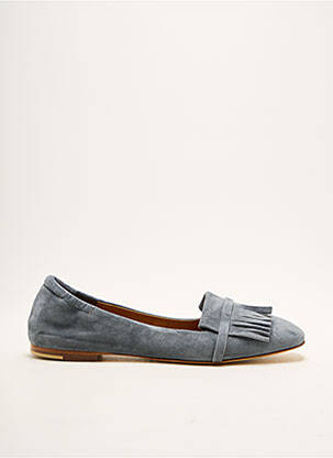 Mocassins talon plat jusqu'à 3cm bleu POMME D'OR femme