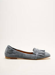 Mocassins talon plat jusqu'à 3cm bleu POMME D'OR femme