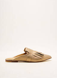 Mules/sabots matière lisse talon plat jusqu'à 3cm or POMME D'OR femme