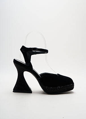Sandales/nu pieds type de semelle amortissante talon de 7 à 9cm noir NOA HARMON femme