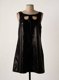 Robe courte fermeture zippée au dos sans manche noir LILI SIDONIO femme