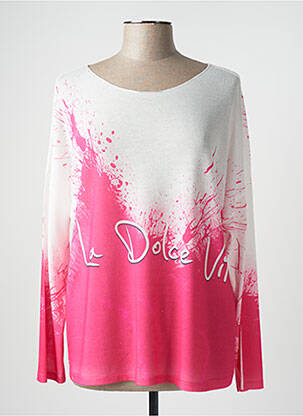 Pull rose MADE IN ITALY pour femme