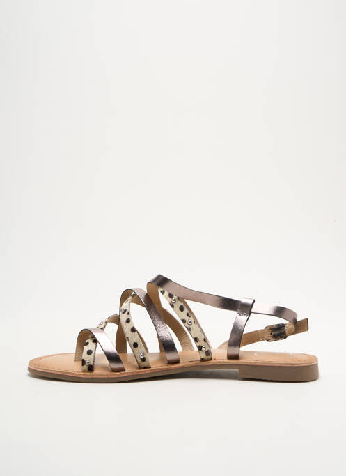 Sandales/Nu pieds argent LES P'TITES BOMBES pour femme