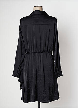 Robe mi-longue manches longues manches longues noir GUESS femme