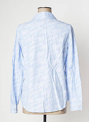 Chemisier coupe cintrée manches longues bleu GUESS femme