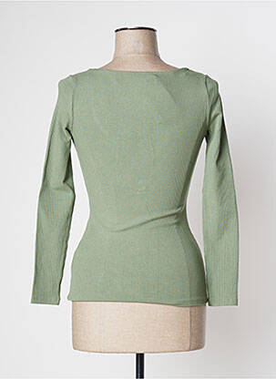 T-shirt manches longues manches longues vert GUESS femme