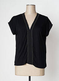 Top manches courtes manches courtes noir KAPORAL femme