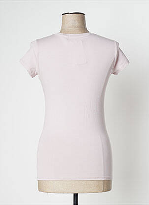 T-shirt sérigraphie avec strass manches courtes violet GUESS femme