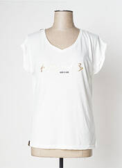 T-shirt blanc HAPPY & SO pour femme seconde vue