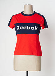 T-shirt rouge REEBOK pour femme seconde vue