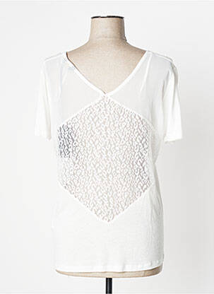 Top coupe fluide manches courtes blanc KAPORAL femme