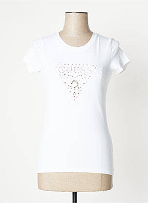 T-shirt blanc GUESS pour femme