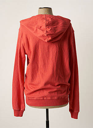Sweat-shirt à capuche tissage jersey manches longues rouge GUESS homme
