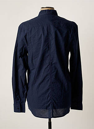 Chemise manches longues poches poitrine bleu GUESS homme